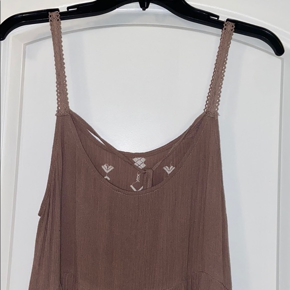 Hanger 221 Brown lace tribal pattern tank dress - Picture 7 of 8